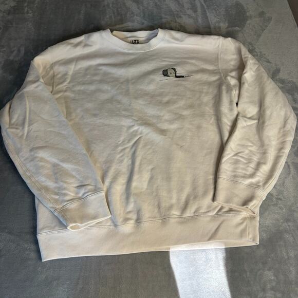 Uniqlo Other - KAWS x Uniqlo Unisex Size Large Off White Long Sleeve Sweatshirt Cotton Oversize